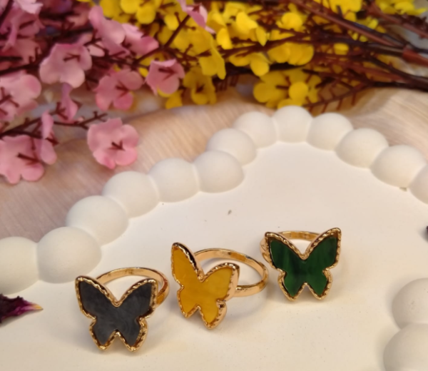 Trendy Butterfly Rings