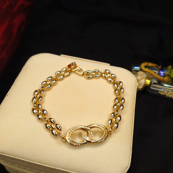 Stitched Gold Bracelet