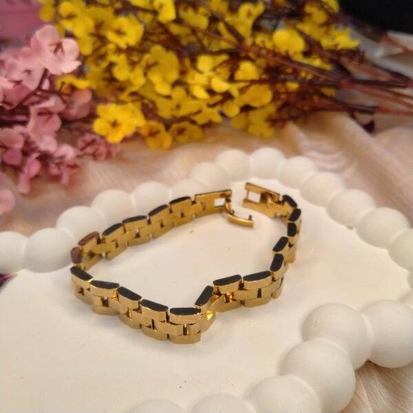 Studded Gold Bracelet - Image 2